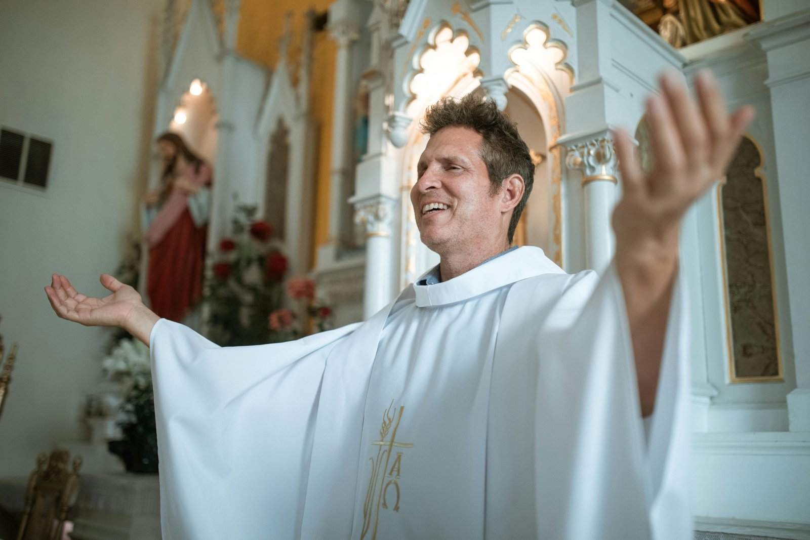 Catholic Priest Writing Sermon with AI Homily Generator